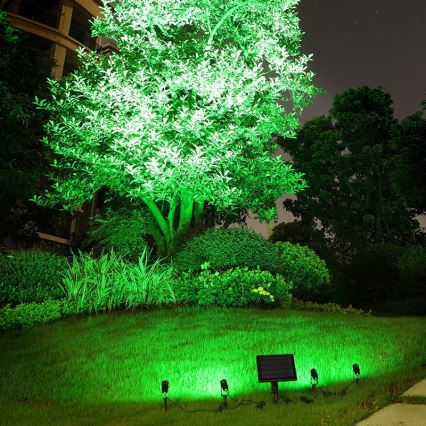Immax NEO 07903L - LED RGB Dimmable solar light REFLECTORES 4xLED/1W/5,5V IP65 Tuya
