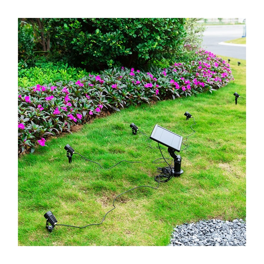 Immax NEO 07903L - LED RGB Dimmable solar light REFLECTORES 4xLED/1W/5,5V IP65 Tuya