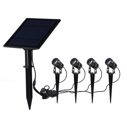 Immax NEO 07903L - LED RGB Dimmable solar light REFLECTORES 4xLED/1W/5,5V IP65 Tuya