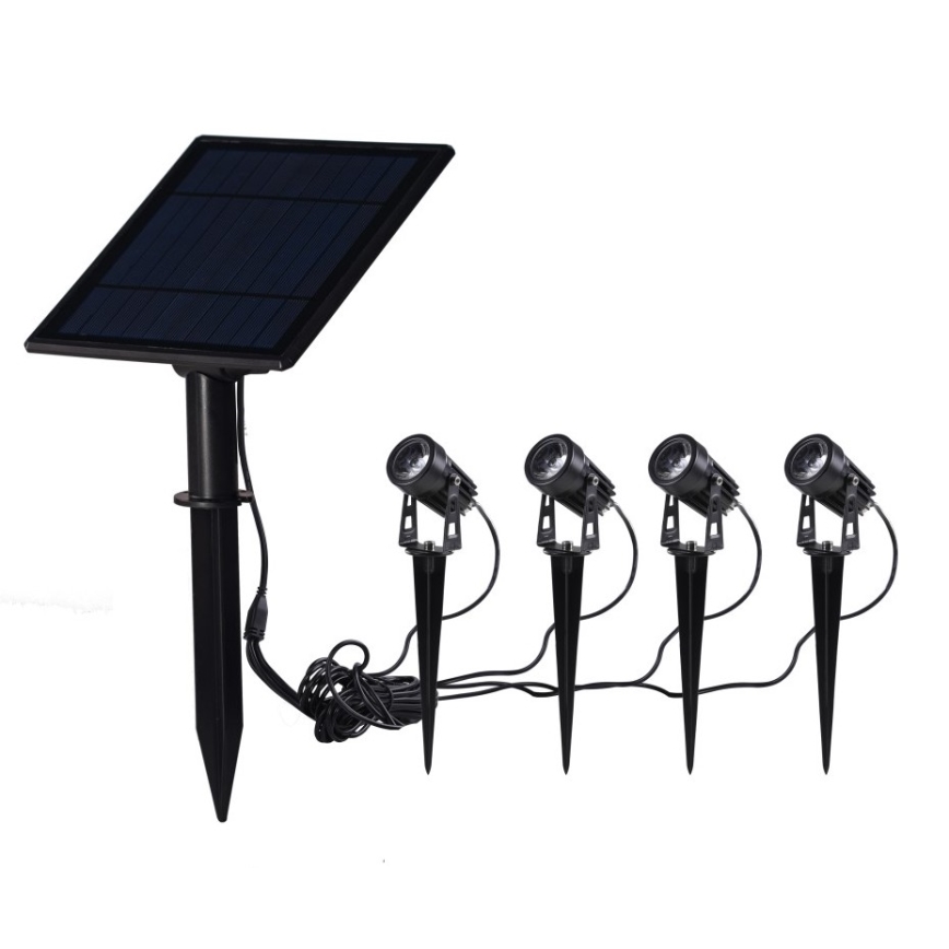 Immax NEO 07903L - LED RGB Dimmable solar light REFLECTORES 4xLED/1W/5,5V IP65 Tuya