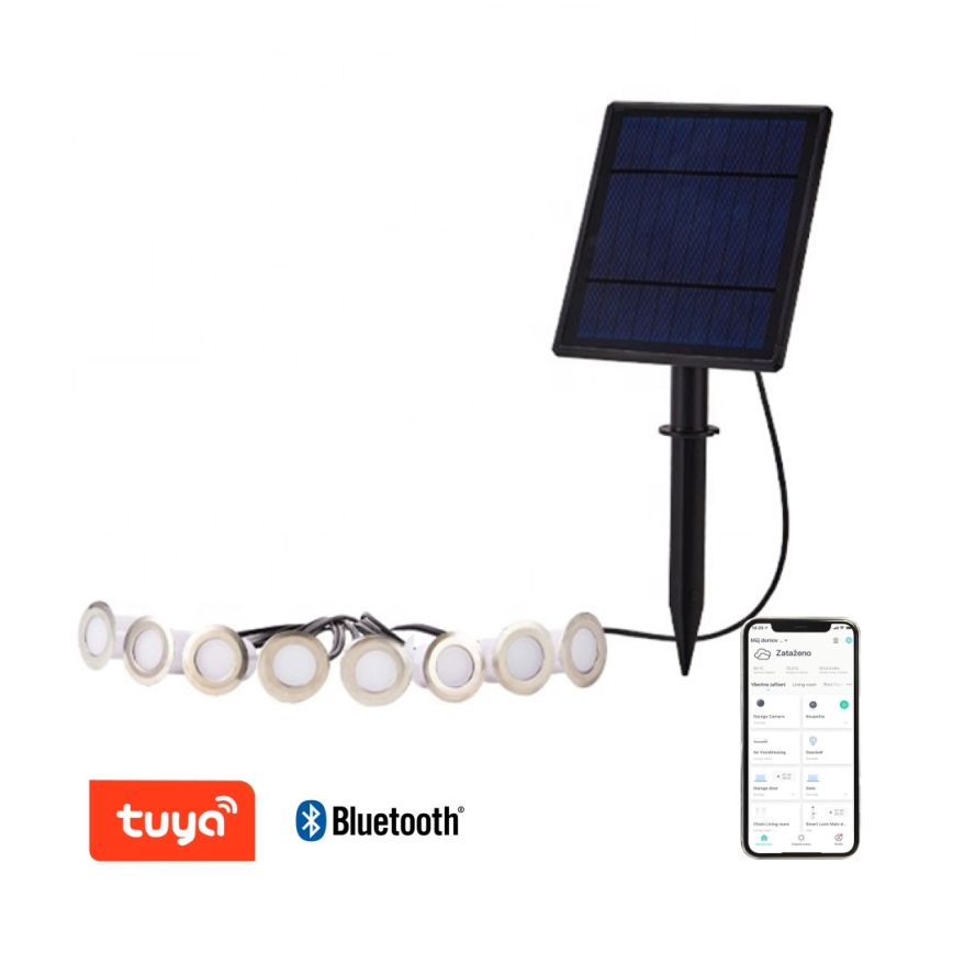 Immax NEO 07905L - LED RGB Dimmable solar light ESTRELAS 8xLED/0,25W/5V IP65 Tuya