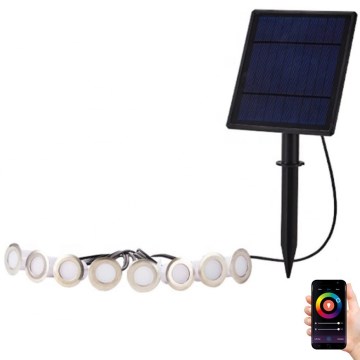 Immax NEO 07905L - LED RGB Dimmable solar light ESTRELAS 8xLED/0,25W/5V IP65 Tuya