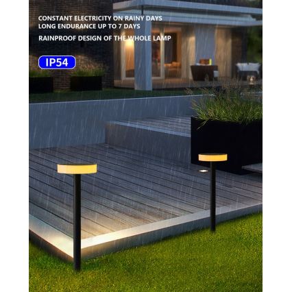 Immax NEO 07910L - LED RGB Dimmable solar light with a sensor NEO LITE LED/1W/5V round IP54 Tuya