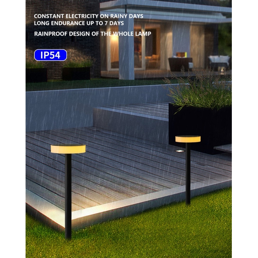 Immax NEO 07910L - LED RGB Dimmable solar light with a sensor NEO LITE LED/1W/5V round IP54 Tuya