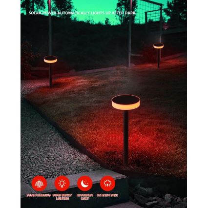 Immax NEO 07910L - LED RGB Dimmable solar light with a sensor NEO LITE LED/1W/5V round IP54 Tuya