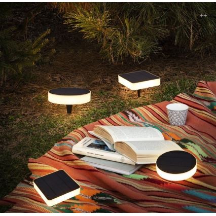Immax NEO 07910L - LED RGB Dimmable solar light with a sensor NEO LITE LED/1W/5V round IP54 Tuya