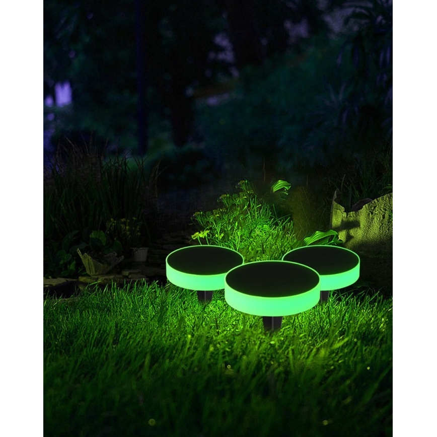 Immax NEO 07910L - LED RGB Dimmable solar light with a sensor NEO LITE LED/1W/5V round IP54 Tuya