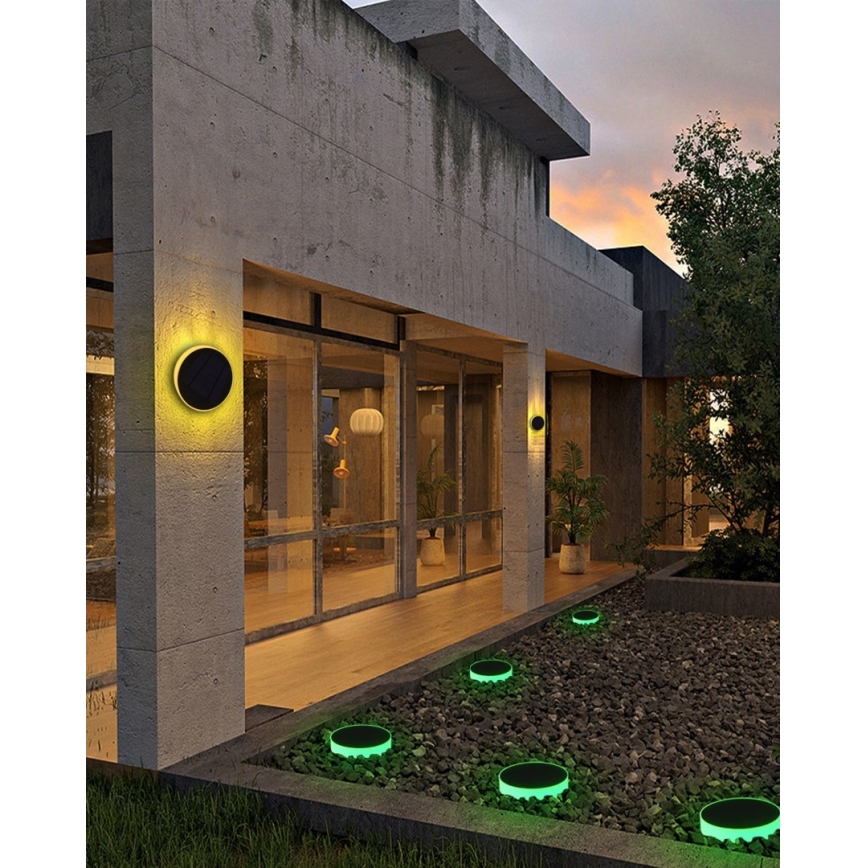 Immax NEO 07910L - LED RGB Dimmable solar light with a sensor NEO LITE LED/1W/5V round IP54 Tuya