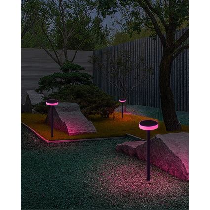 Immax NEO 07910L - LED RGB Dimmable solar light with a sensor NEO LITE LED/1W/5V round IP54 Tuya