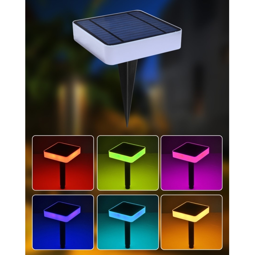 Immax NEO 07911L - LED RGB Dimmable solar light with a sensor NEO LITE LED/1W/5V angular IP54 Tuya