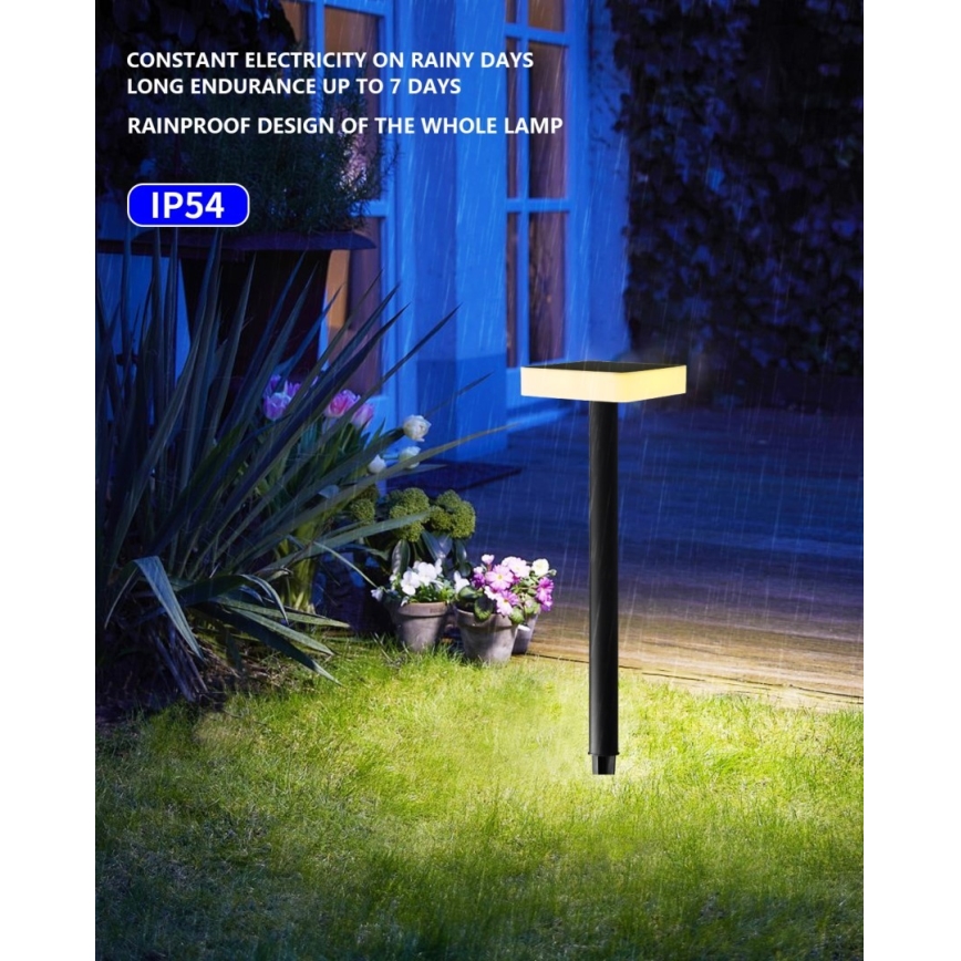 Immax NEO 07911L - LED RGB Dimmable solar light with a sensor NEO LITE LED/1W/5V angular IP54 Tuya