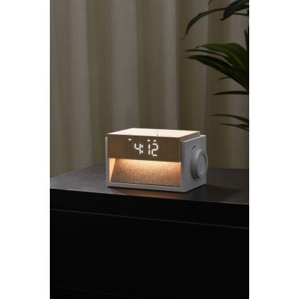 Immax NEO 09114L - LED Desk Lamp with Alarm Clock and Charging CALM LED/1,2W/5V