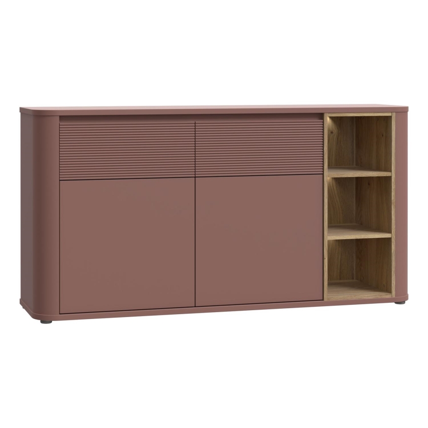 INAR Chest of Drawers, Brown/Oak