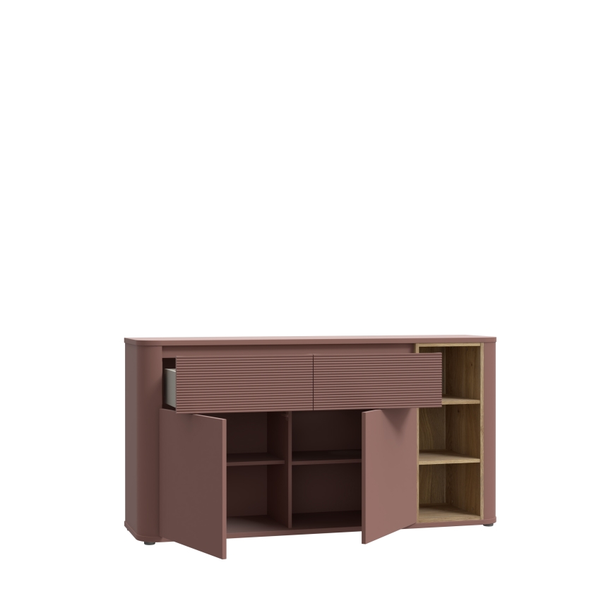 INAR Chest of Drawers, Brown/Oak