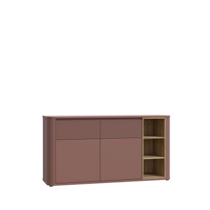 INAR Chest of Drawers, Brown/Oak
