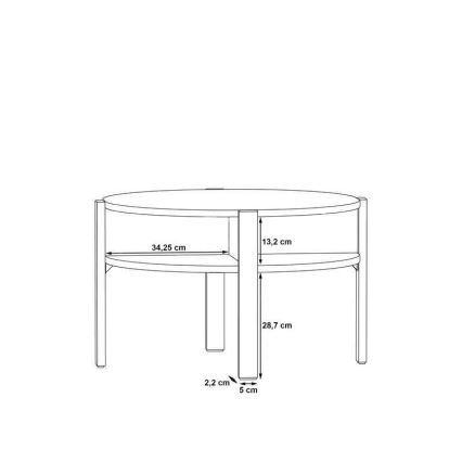 INAR Coffee Table, Brown