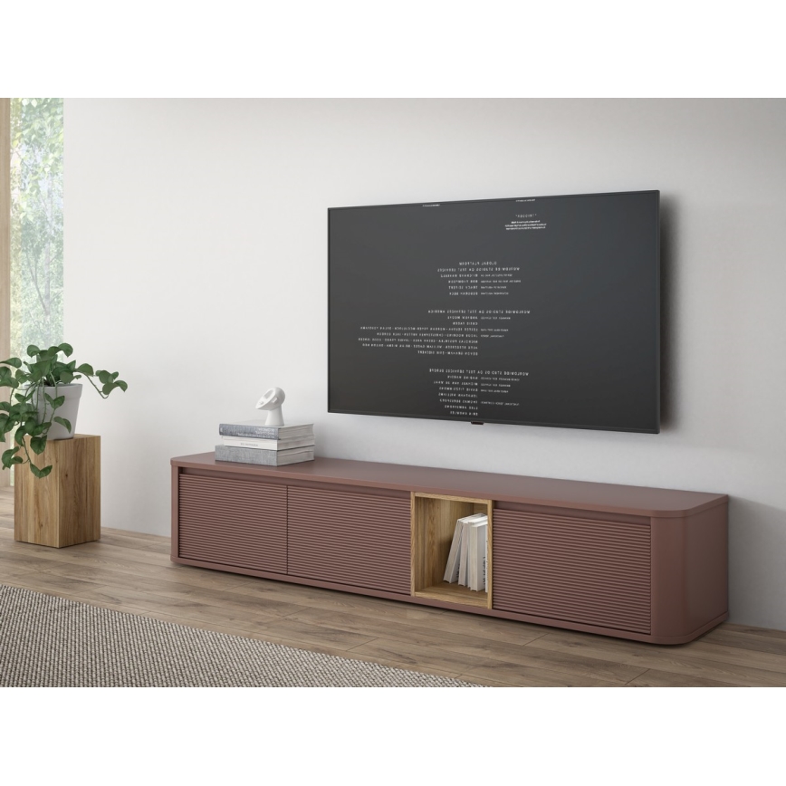 INAR TV Stand, Brown/Brown