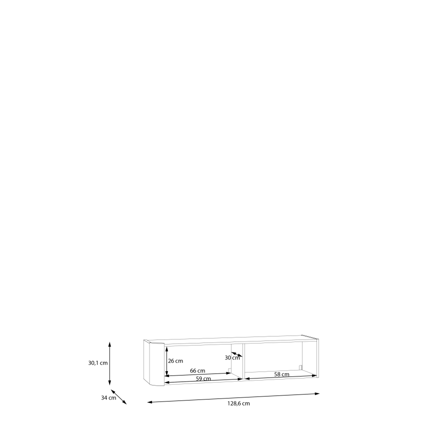 INAR Wall-Mounted Cabinet, Black