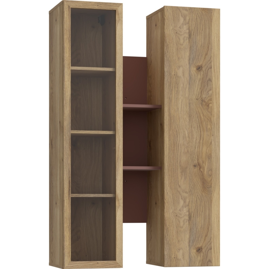 INAR Wall Shelf, Oak/Brown