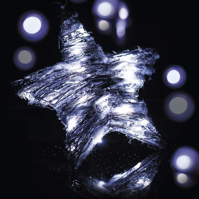 Indoor Christmas decoration IP20 STAR 30xLED/3W/4,5V