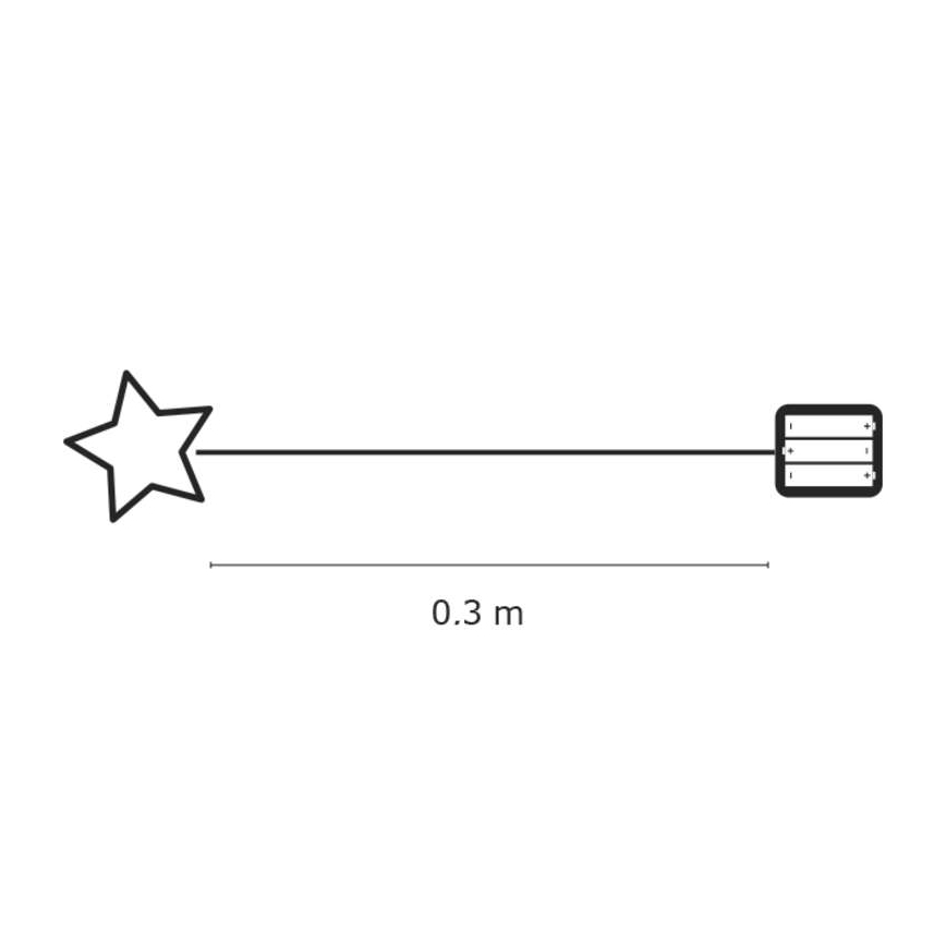 Indoor Christmas decoration IP20 STAR 30xLED/3W/4,5V