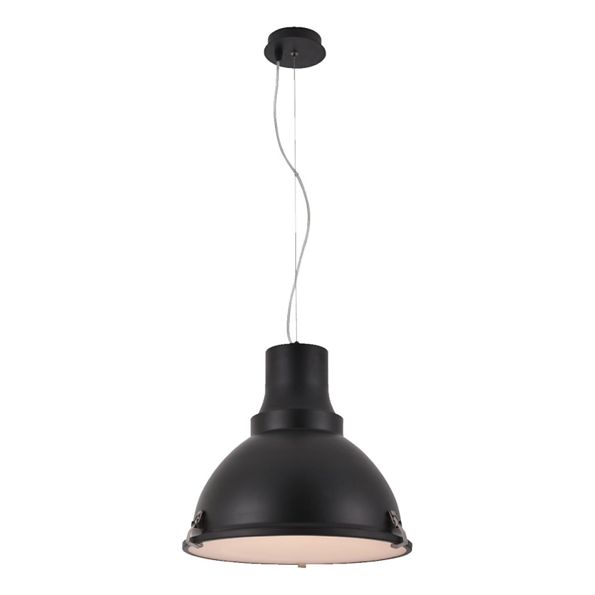 INDUSTRY LED pendant light on cable 1xE27/60W/230V black
