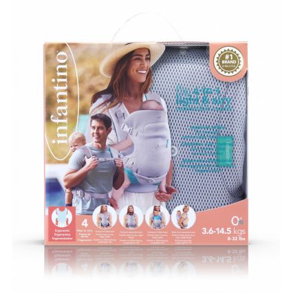 Infantino - Baby carrier FLIP 4in1 light grey