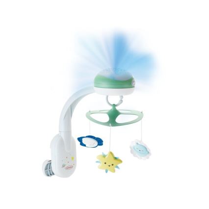 Infantino - Baby crib mobile with melody 3in1 3xAA green