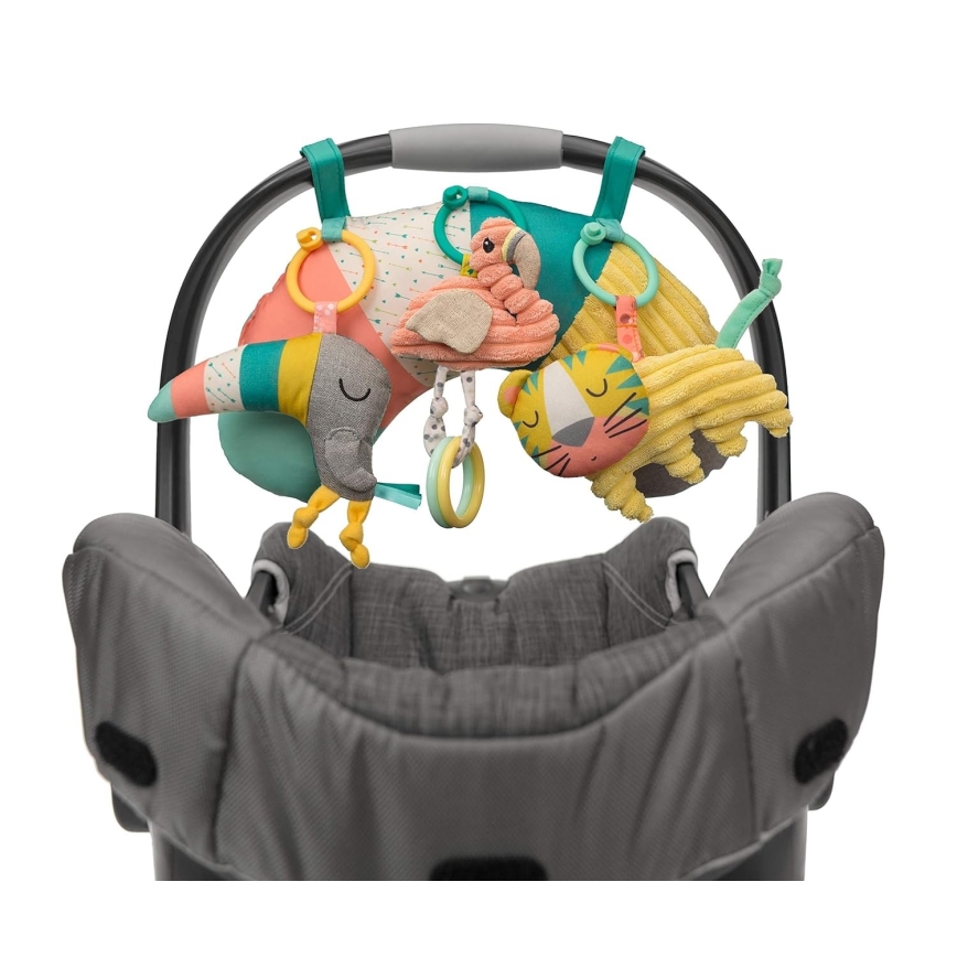Infantino - Children's blanket for playing with a trapeze 4in1 Zoo