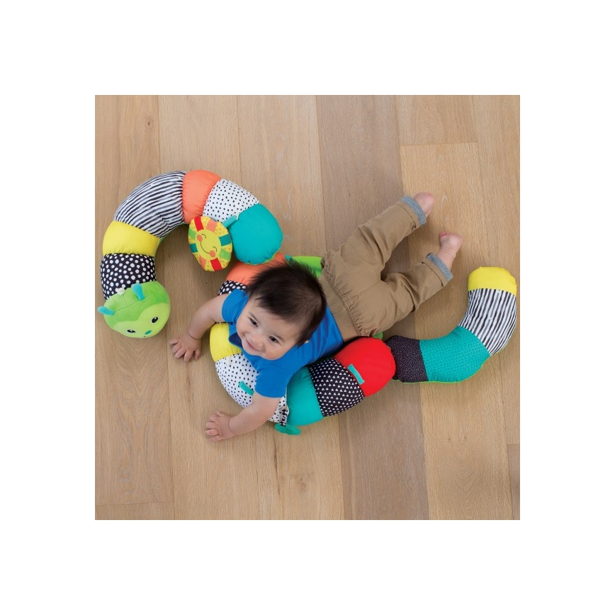 Infantino - Children's tummy time pillow 2in1 caterpillar
