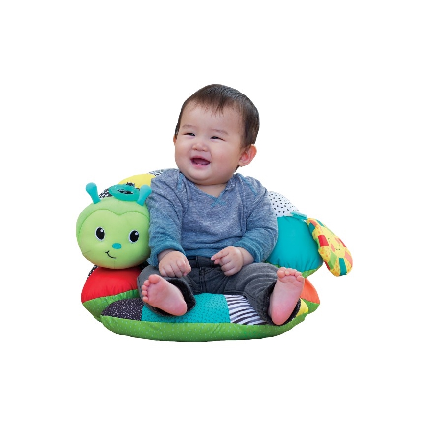 Infantino - Children's tummy time pillow 2in1 caterpillar