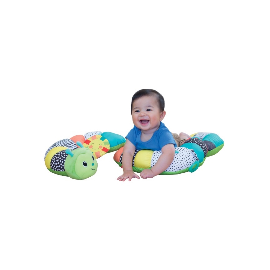 Infantino - Children's tummy time pillow 2in1 caterpillar