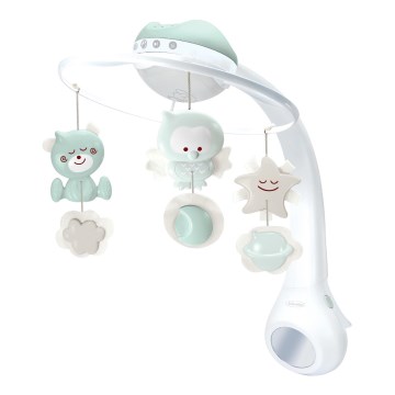 Infantino - Crib mobile with melody and projector 3in1 3xAAA green