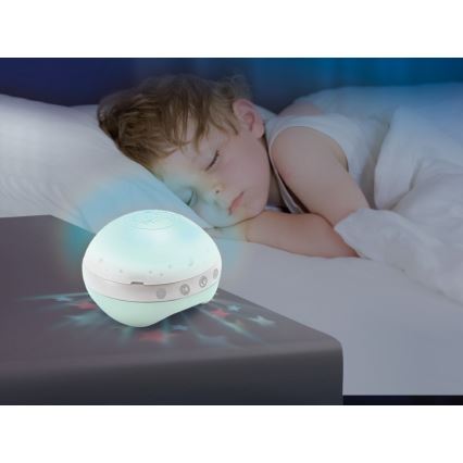 Infantino - Crib mobile with melody and projector 3in1 3xAAA green