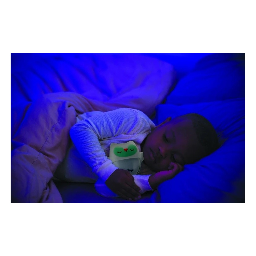Infantino - Night lamp with a glowing snuggle toy Owl