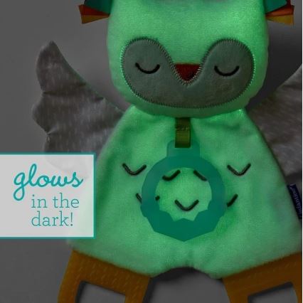 Infantino - Night lamp with a glowing snuggle toy Owl