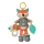 Infantino - Plush toy with teethers 30 cm male fox