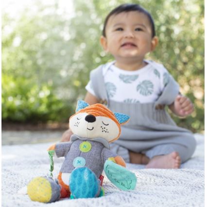 Infantino - Plush toy with teethers 30 cm male fox