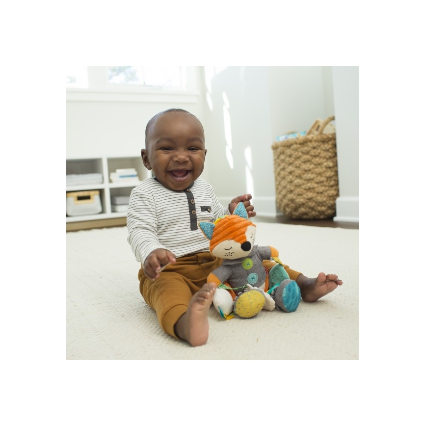 Infantino - Plush toy with teethers 30 cm male fox