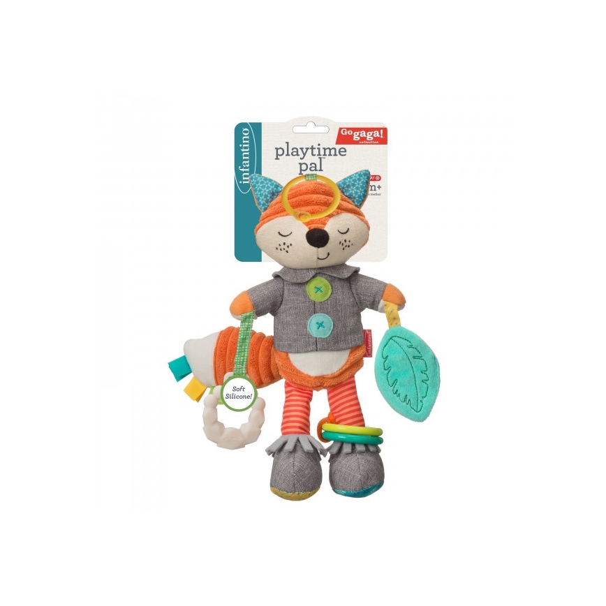 Infantino - Plush toy with teethers 30 cm male fox