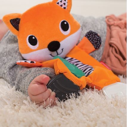 Infantino - Plush toy with teethers fox