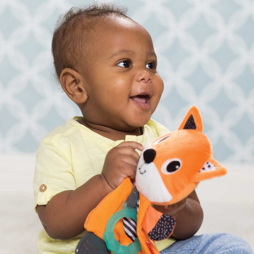 Infantino - Plush toy with teethers fox
