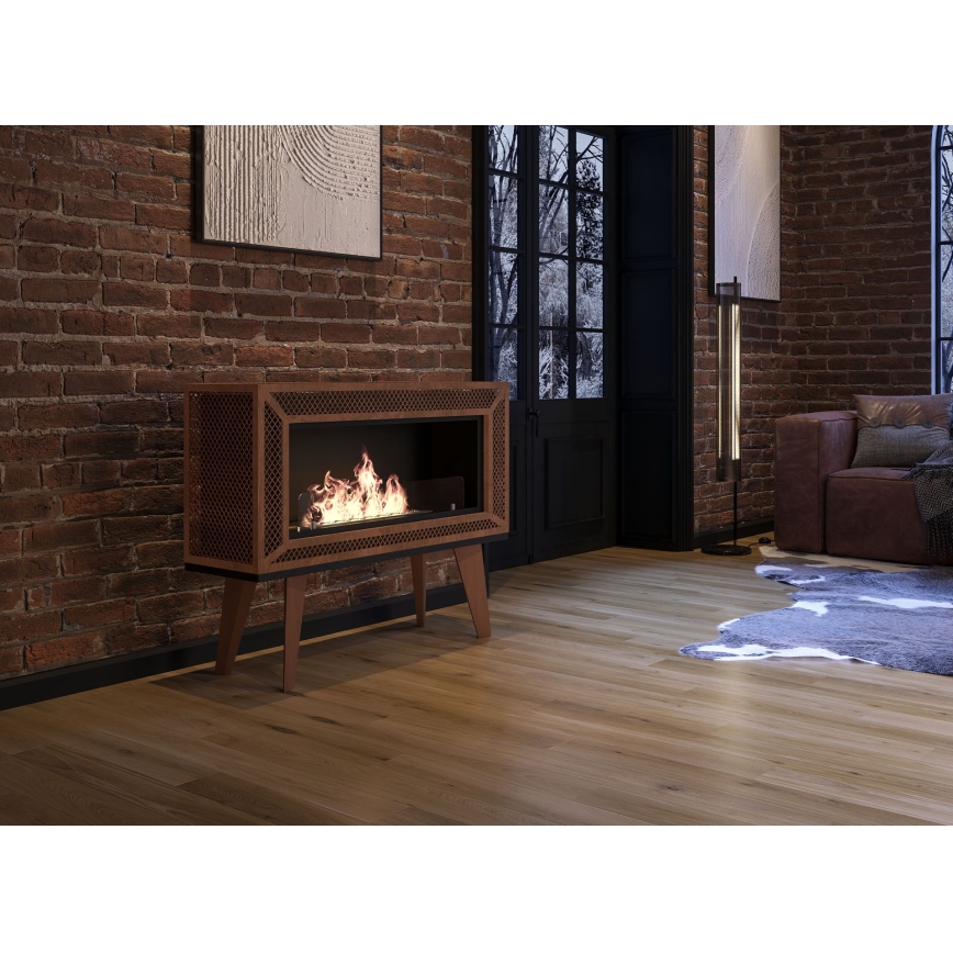 InFire - BIO fireplace 100x47 cm 3kW industrial