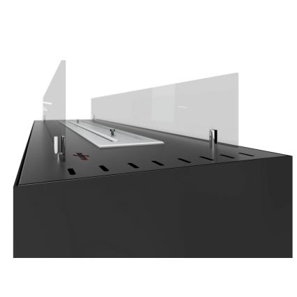 InFire - BIO fireplace 110x65 cm 3,5kW black