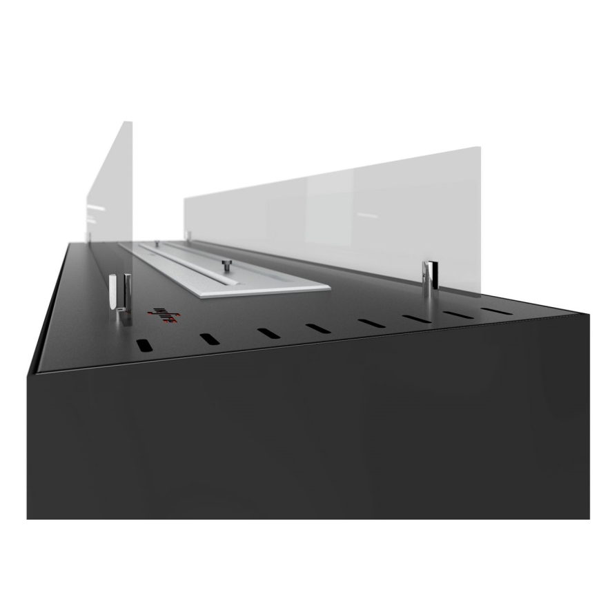 InFire - BIO fireplace 110x65 cm 3,5kW black