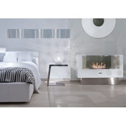 InFire - BIO fireplace 110x75 cm 3kW bifacial