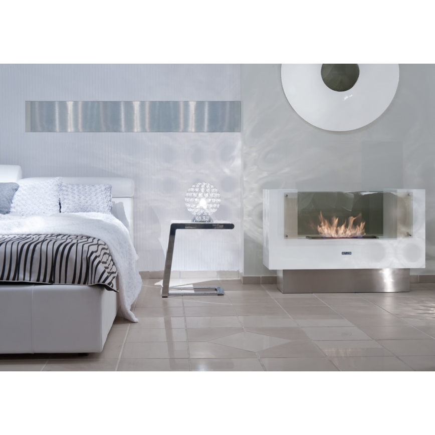 InFire - BIO fireplace 110x75 cm 3kW bifacial