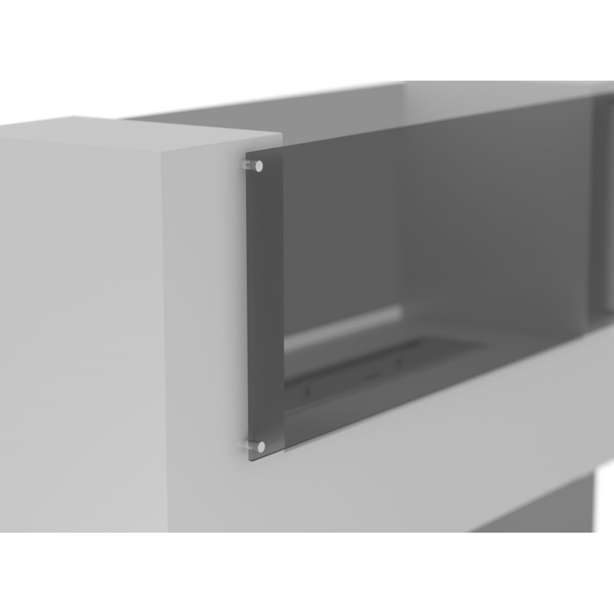 InFire - BIO fireplace 110x75 cm 3kW bifacial