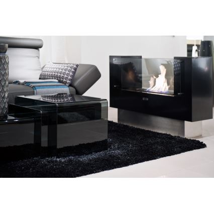 InFire - BIO fireplace 110x75 cm 3kW bifacial