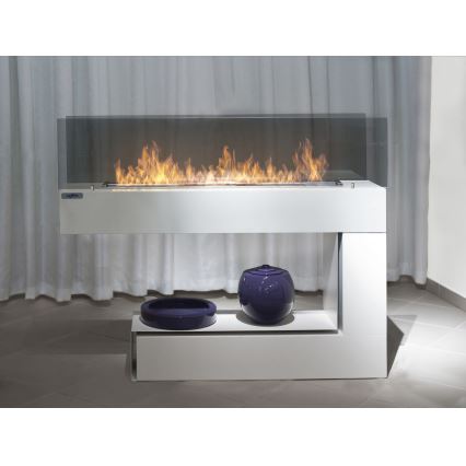 InFire - BIO fireplace 110x85,5 cm 3kW white